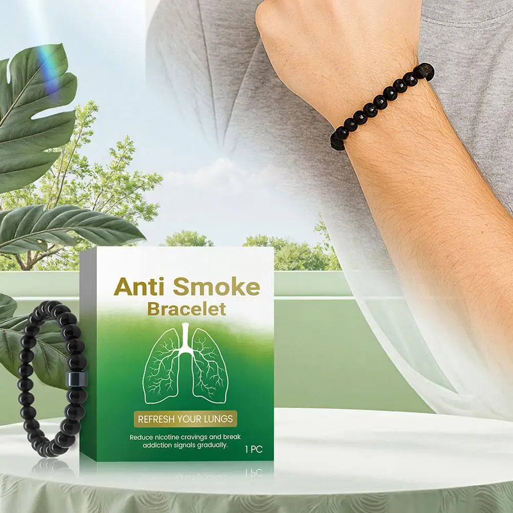 Reduces Smoking Aid Bracelet Stylish Design Any Outfit Safe Anxiety Cigarette Addiction Relief Stress Men Women Health Gift
