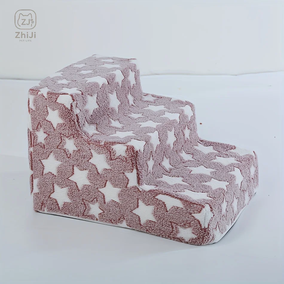 3/4 Pet Steps Foam Dog Secure Stairs Ramps Non-Slip Pet Star Steps for Protect Older Dogs Pet