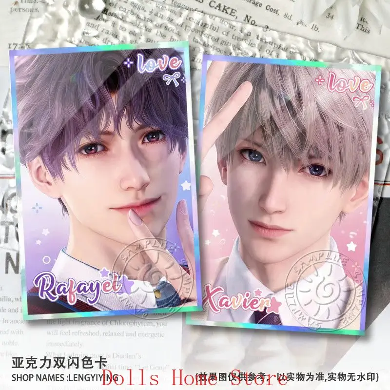 

Акриловая цветная настольная подставка с изображением персонажей аниме Caleb Love and Deepspace Kawaii Game, коллекционная карточка, подарок на Рождество