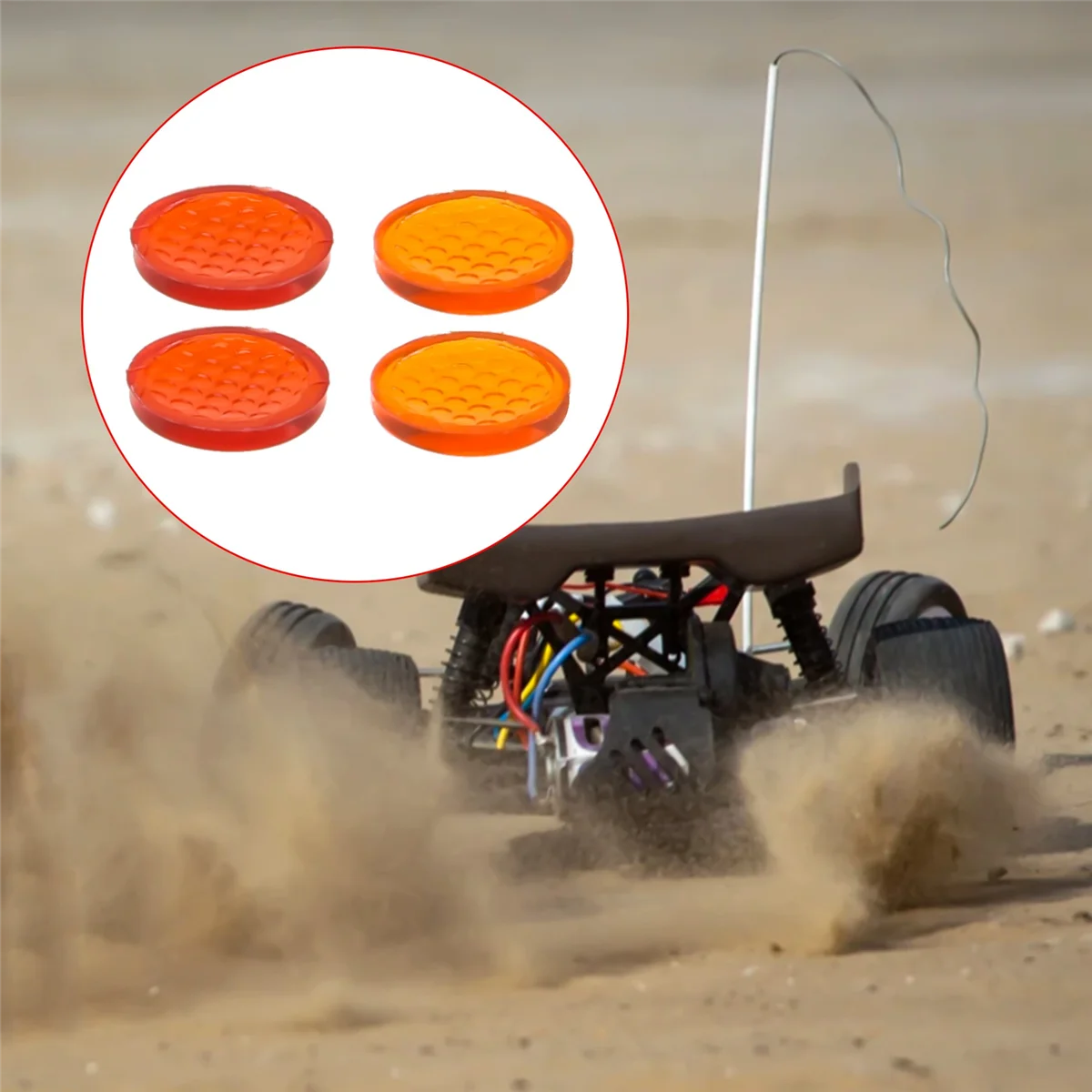 7Pcs Taillight Light Cover for 1:10 RC Crawler RC Car D90 Body Shell