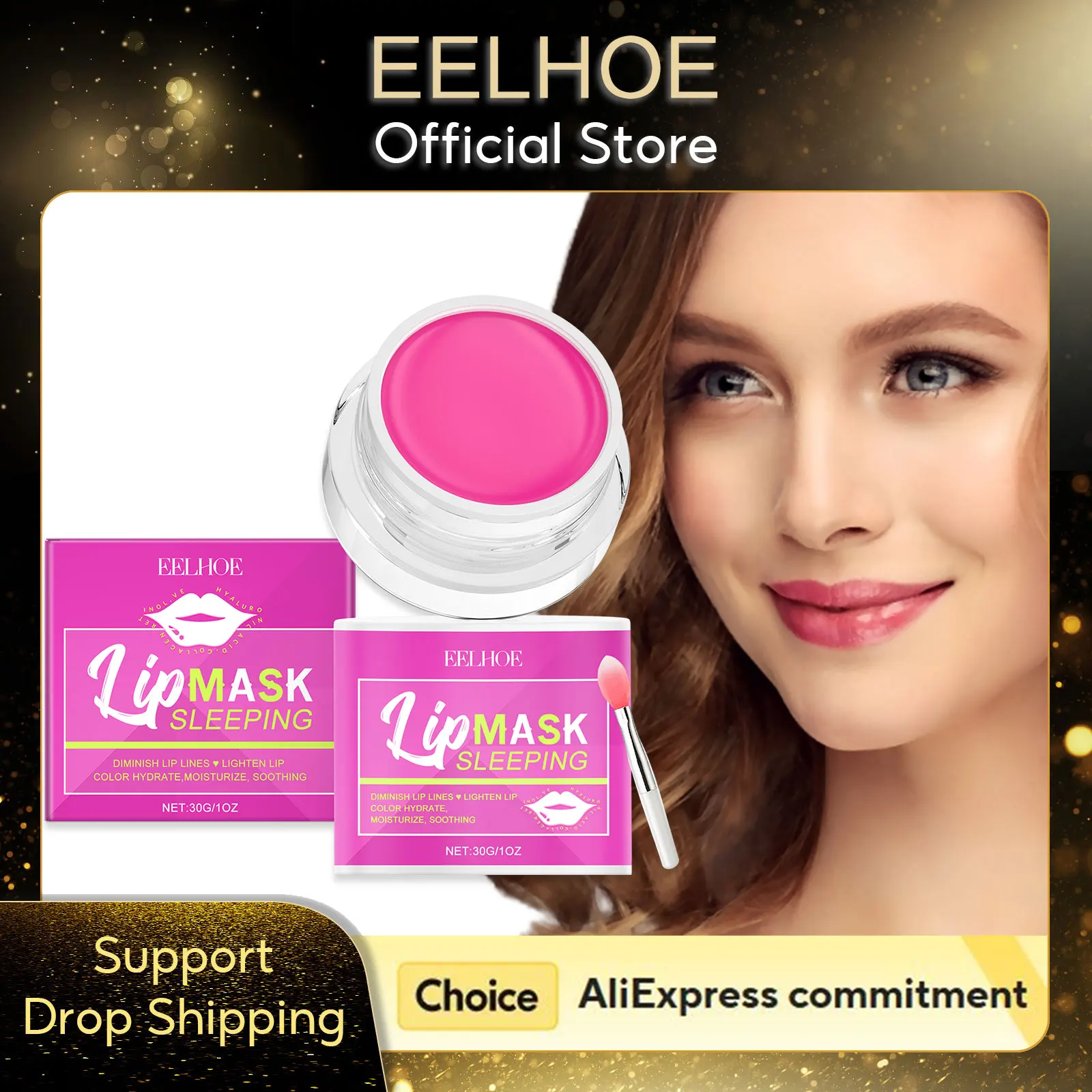 

EELHOE Sleeping Lip Mask Moisturizing Lips Remove Dead Skin Exfoliator Repair Lip Plump Vitamin E Night Lip Mask Gifts for Women