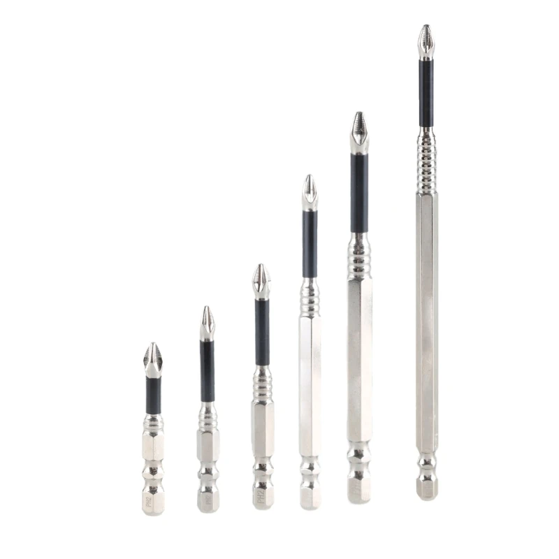 

Y166 Impact Crossed Bit PH2 Bit Steel Crossed Head Drill Bit Screwdriver Bit 1/4 Shank Nonslip