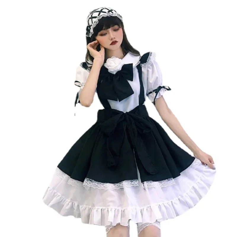 

Original New Chinese Style Jacquard Lolita Dress Maid Dress Large Size COS Performance Dress