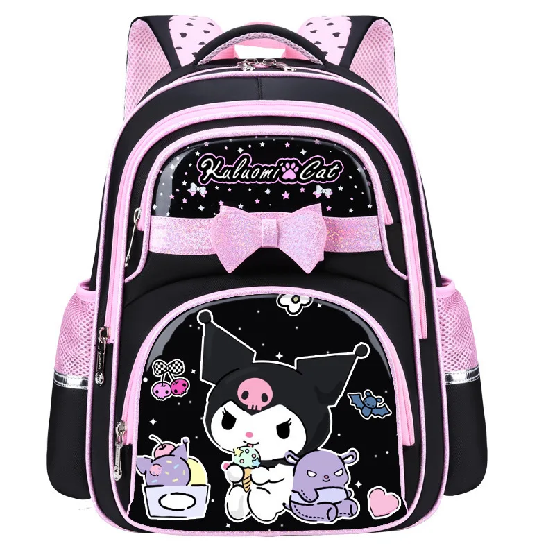 

Sanrio Kuromi Backpack Large Capacity Waterproof School Bag with Safety Reflective Stripes Cute Kawaii Book Bag for Girls Teens
