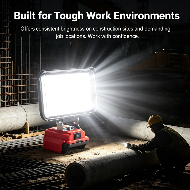 

Power Tool Parts For M18 LED Work Lights Flashlights Electric Torch Spotlight USB Power Bank For Milwaukee 18V Li-ion Battery