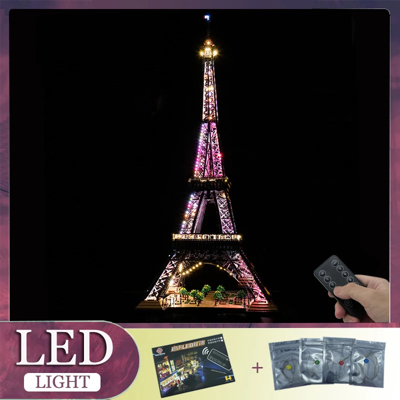 DIY LED Light Kit For LEGO 10307 Eiffel Tower Building Block Set（Only LED Light,Without Blocks Model）