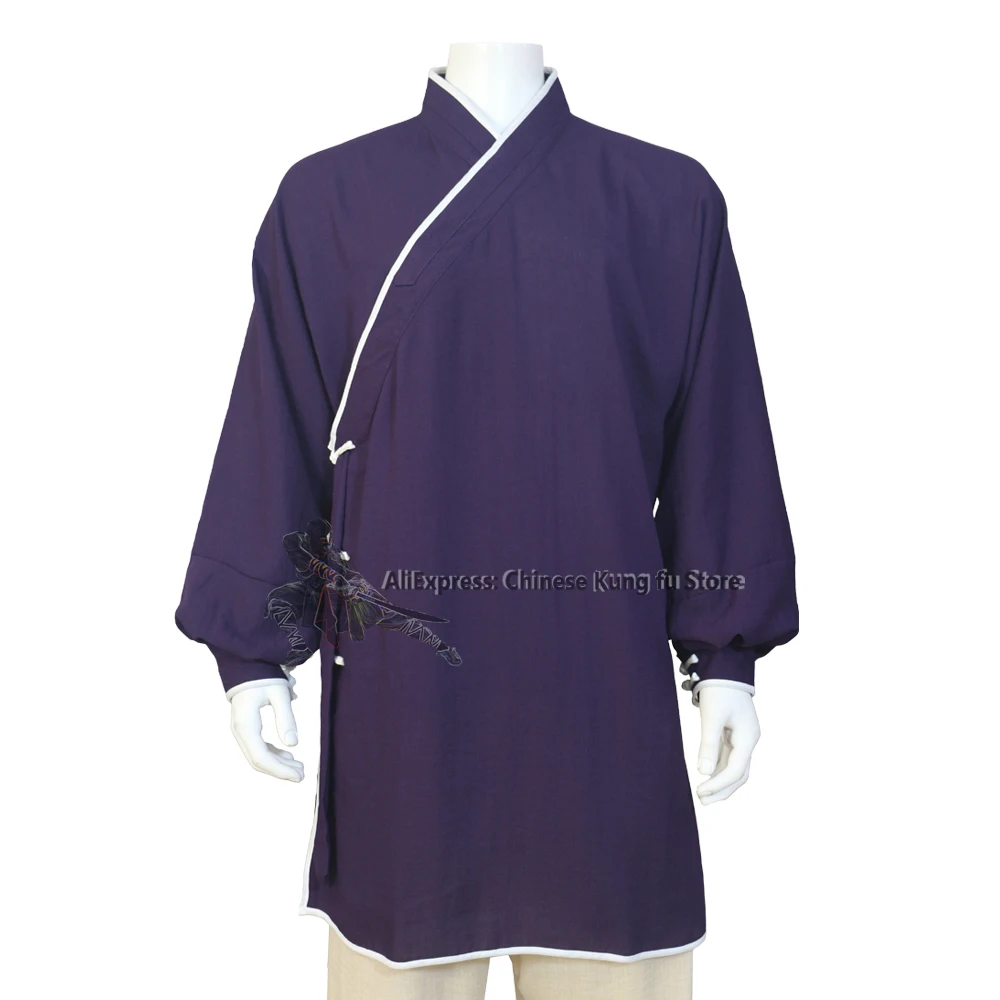 Cotton Wudang Taoist Robe Shaolin Kung fu Suit Martial arts Jacket Yoga Qigong Meditation Clothing