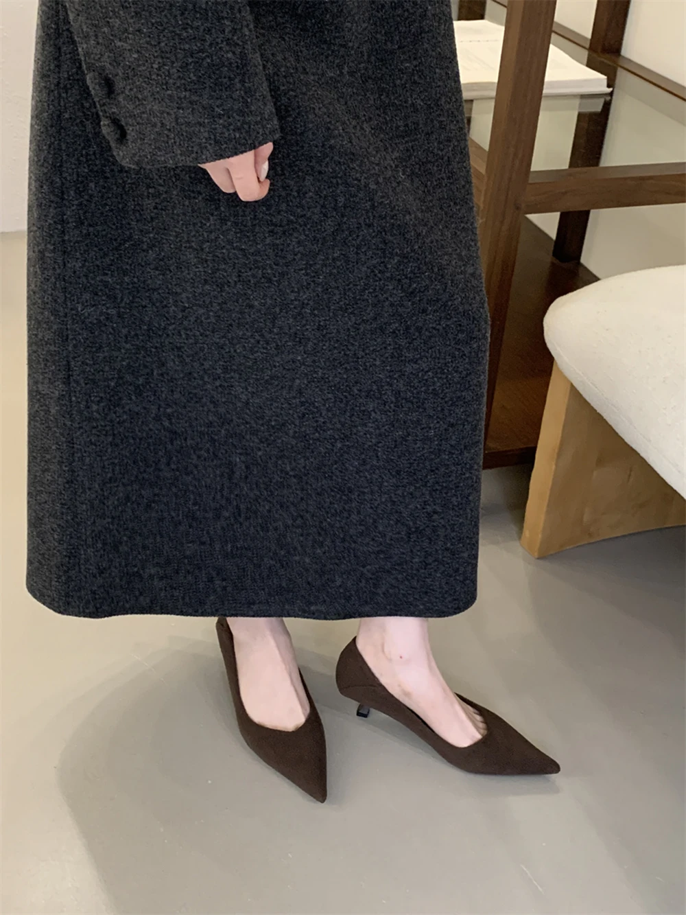 Women's Pointed Toe Kitten Hee - Mens Fashion Dress Shoes ulasan dan harga
