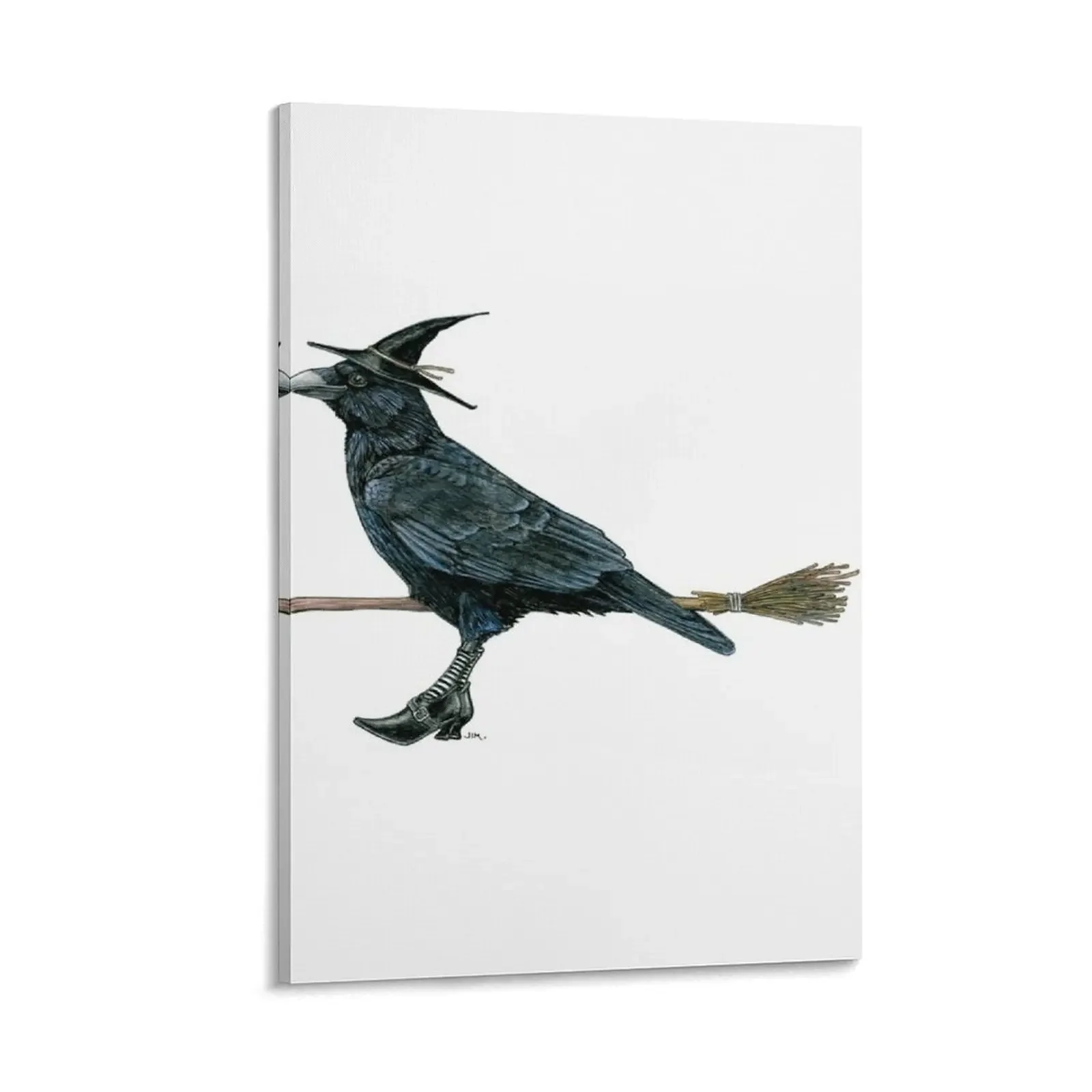 

Crow in Witches Shoes Canvas Painting canvas wall art posters for room decorations for the room home decor interior