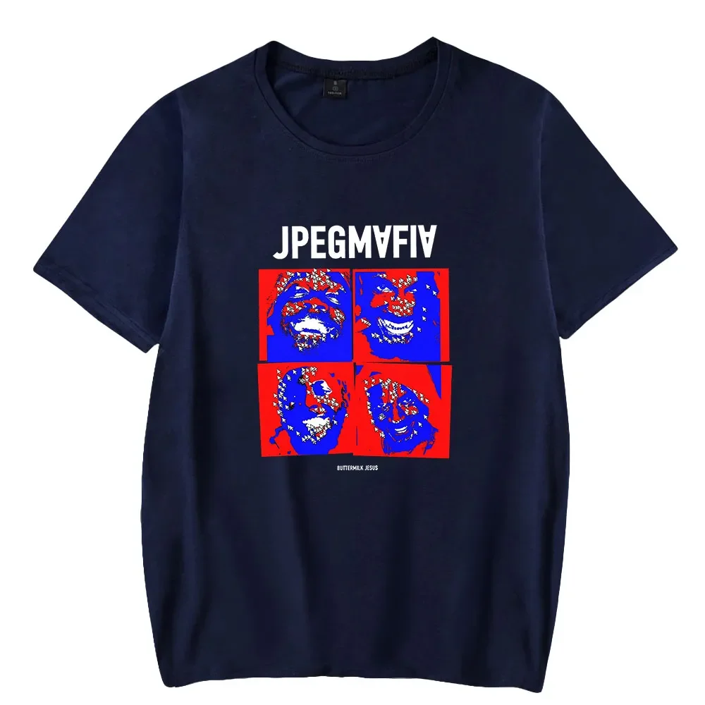 Camiseta con estampado Jpegmafia rapero Merch Unisex, cuello redondo, moda informal, estilo hip hop, manga corta, novedad de 2023