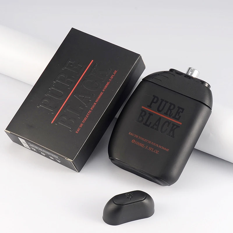 Pure Black Men's Perfume Lasting Fragrance Earth Cologne Refreshing Gentleman Light Perfume Woody Ocean Fragrance Charm 100ml