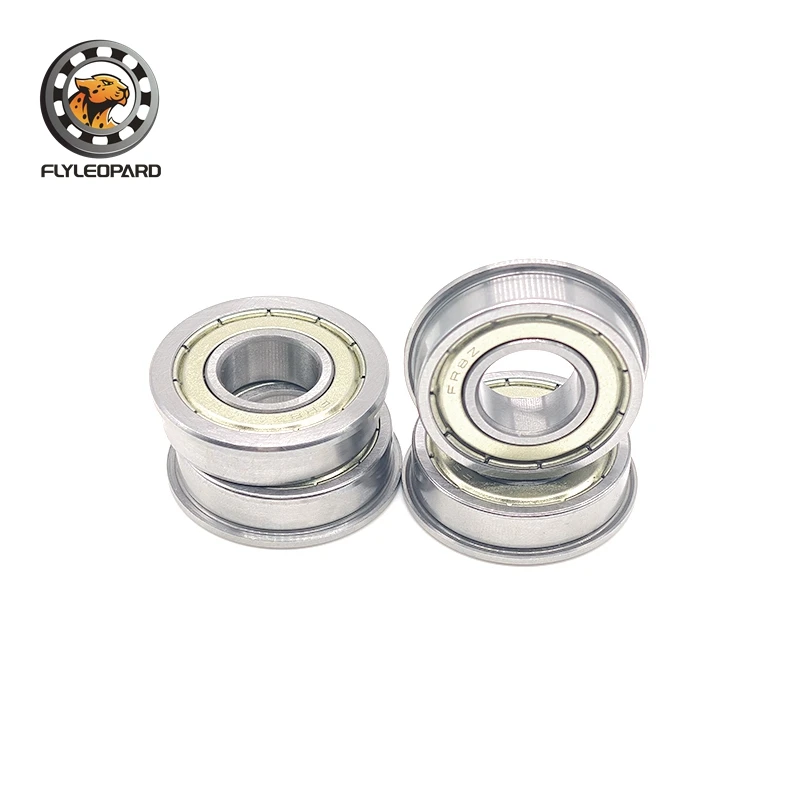 FR8ZZ Bearing 12.7x28.575x7.938mm (2pcs) ABEC-7 Miniature Flanged FR8 Z ZZ Ball Bearings RI-1218ZZ