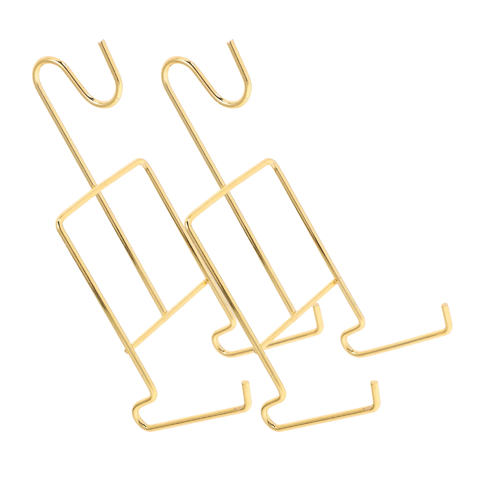 

2pcs Coffee Cup Holder Golden Rack Mug Organizer Countertop Kitchen Tea Drying Stand Storage Solution Iron Material Easy Clean