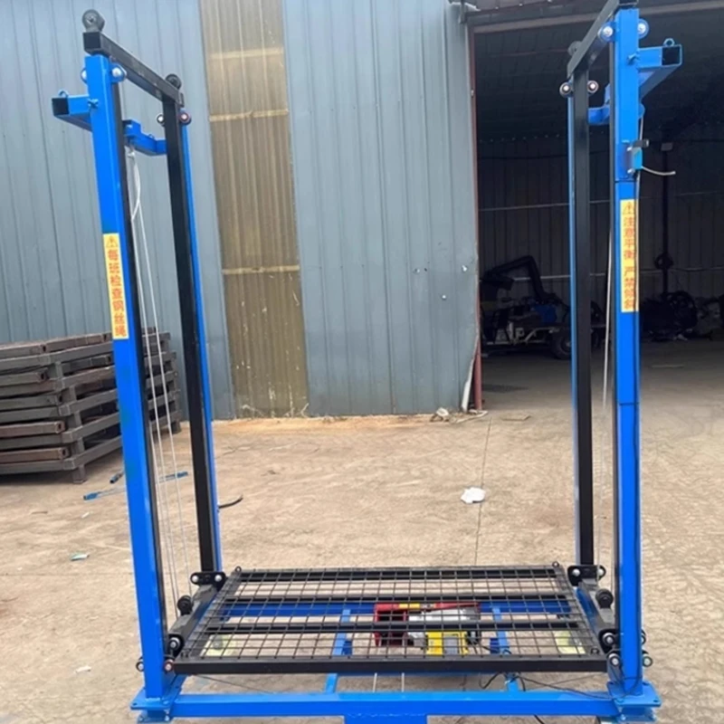 500KG Mobile Foldable Lifting Platform Electric Scaffolding Remote - Control Automatic Lift Indoor and Outdoor Decoration Hoist
