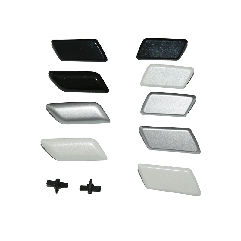 

For Toyota Camry 06-11 Front Bumper Headlight Head Lamp Washer Nozzle Cover Lid Water Clean Spray Jet Cap & Connector