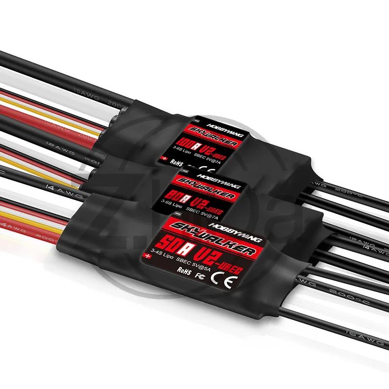 V2‑Series Brushless ESC With Built‑in UBEC BEC Output, RC Electronic Speed Controller For FPV Racing Drone Airplane