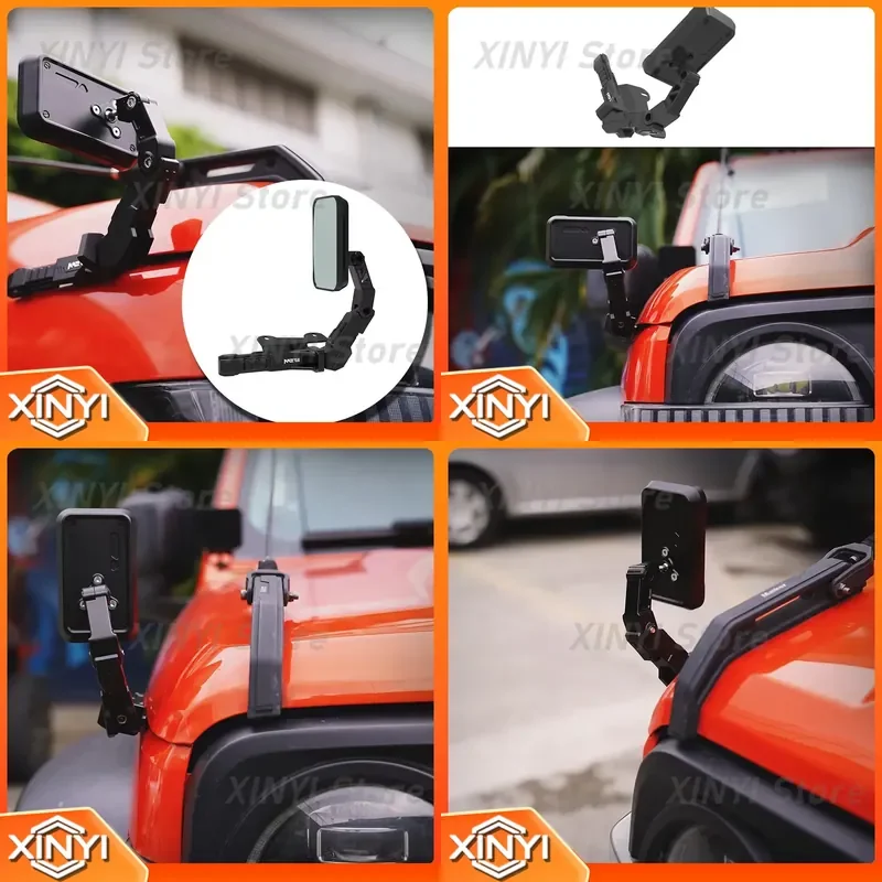 Lantsun TK1038 Car Front Hood Blind Spot Mirror Rearview Reversing Mirror for Great Wall TANK 300 WEY 2019-2026 Right
