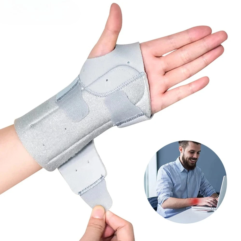 Wrist Brace for Carpal Tunnel Support Pain Relief Women Men Adjustable Wrist Guard Fit Both Hands for Arthritis Tendonitis