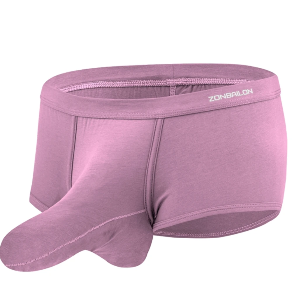 Zonbailon Men's Comfortable Boxers Briefs Elephant Nose Low Rise Underwear For Men