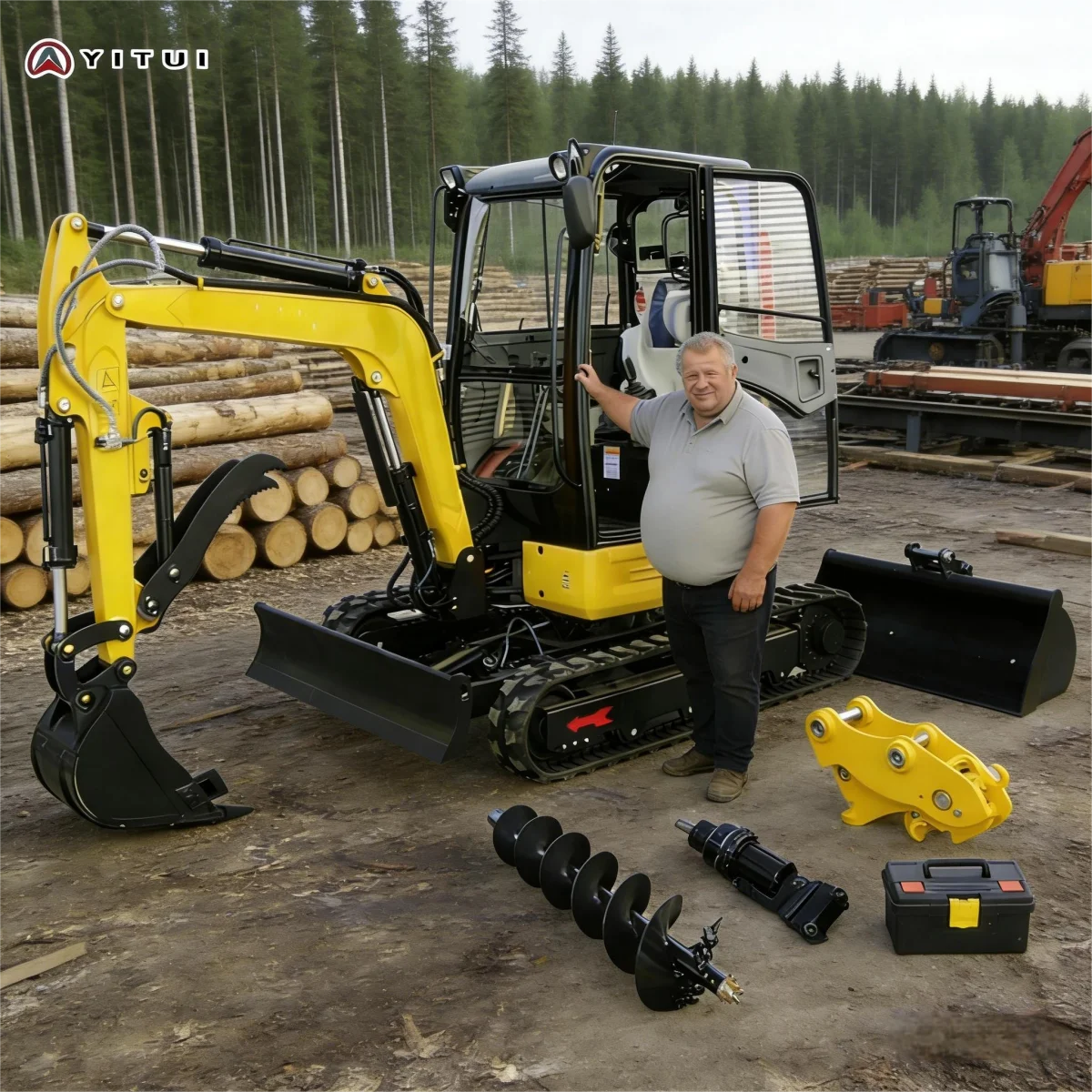 

Factory Delivery Customized 2600KG Mini Excavator With Cab Multi Scenario And Multi Auxiliary Tools Epa Euro 5 Mini Excavator