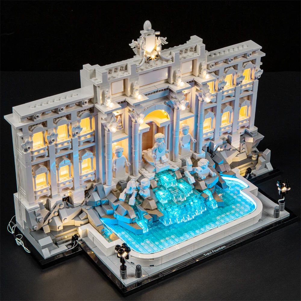 Kit d'éclairage pour fontaine Trevi, artisanat et artisanat 21062, blocs de construction non inclus (Kit d'éclairage Led uniquement), livraison depuis les états-unis