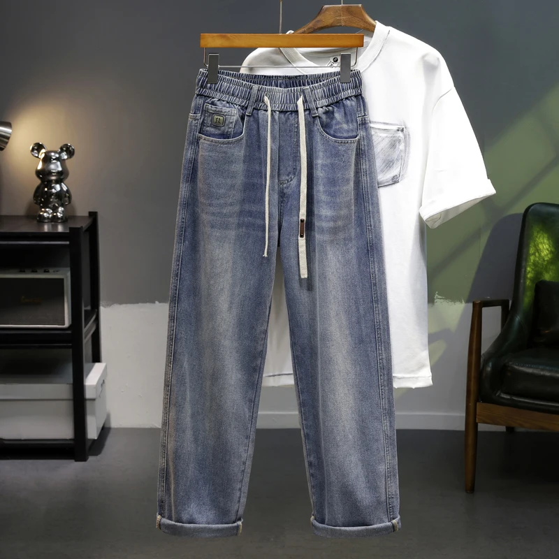 

Men's Loose Straight Leg Jeans 2026 New Style Casual Comfortable Men's Denim Trousers Fashionable Male Fashion