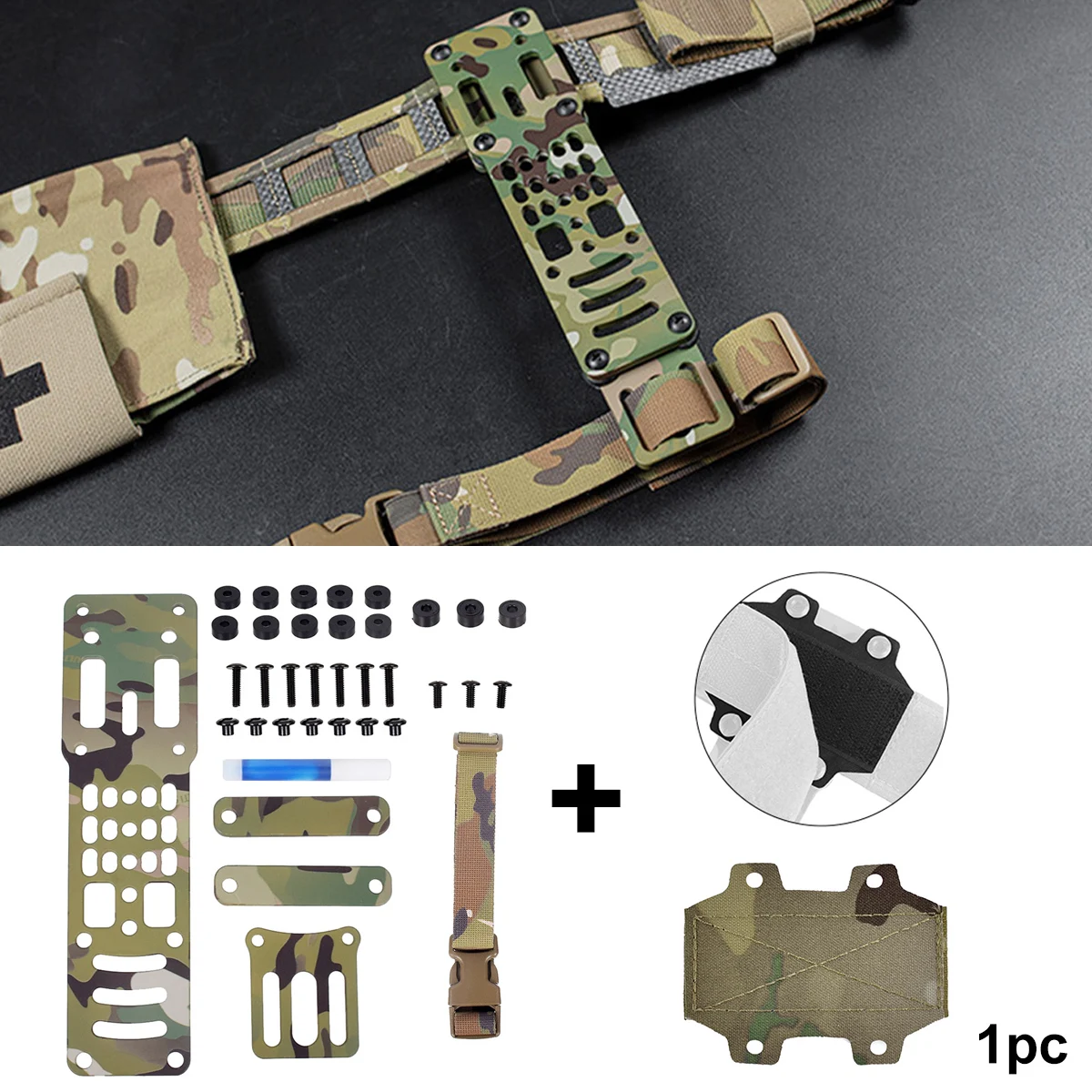 

Metal Modular Holster Adapter Compatible QLS Quick Release Belt Platform Holster Drop Leg Band Quick Pull Draw