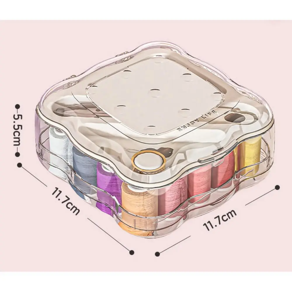 High Quality Mini Sewing Box Kit DIY Apparel Crafts Portable Sewing Needle Threads Box Set Accessories Sewing Tools Home Travel