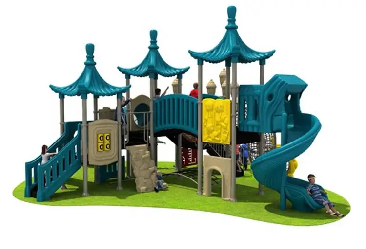 High Quality Large Outdoor Children Playground Building Equipment Slides