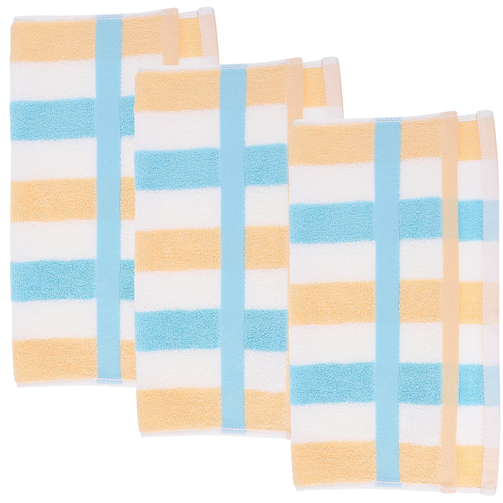 

3Pcs Pure Cotton Children Towels Super Absorbent Soft Bath Sheets Washable Bathroom Face Towels Colorful Practical Home Hotel