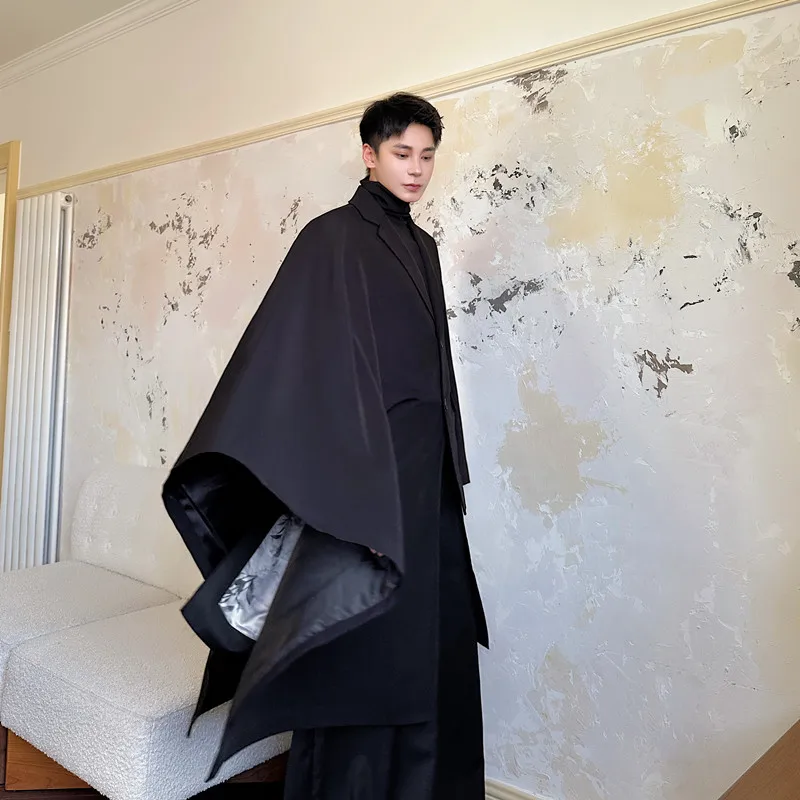 

Asymmetric Design Loose Fit Long Coat Casual Sle Men Women Busin Suit k Sle ex Outerwear Spring Autumn Winter