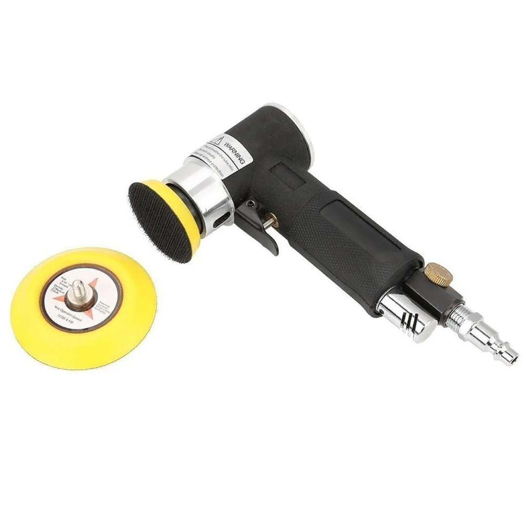 Levigatrice ad aria orbitale Mini pneumatica 1 "/2"/3 "Rettificatrice Set per lucidatura auto Utensile pneumatico per lucidatrice ad aria ad alta velocità