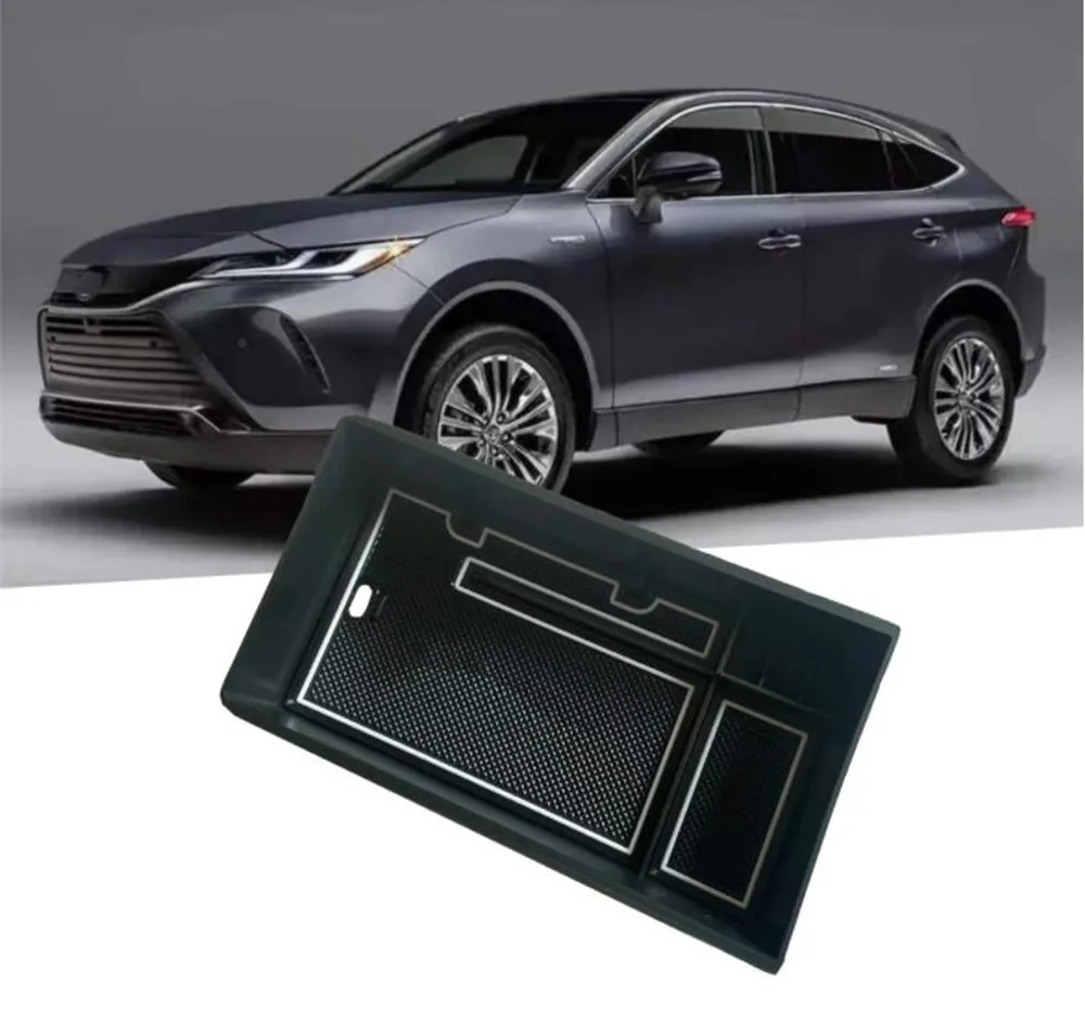 New For Toyota Harrier 80 Series 2020 2021 Car Central Armrest Storage Box Organizer Center Console Flocking Containers Holder