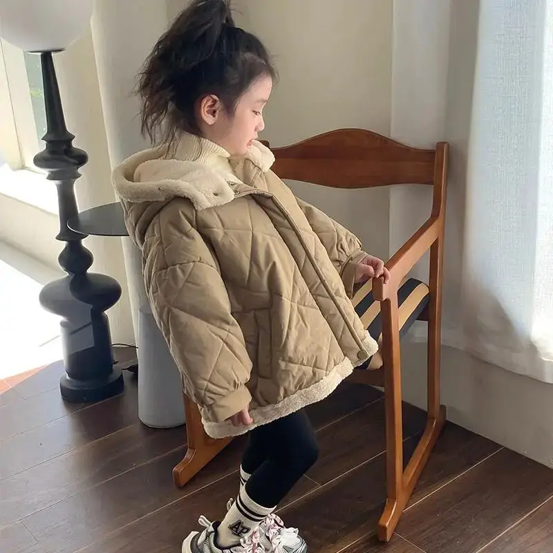 

Children's Coat Long Sleeve Puffer Jacket Thick Warm Winter Parka for Boys And Girls Kid's Clothing Outerwear
