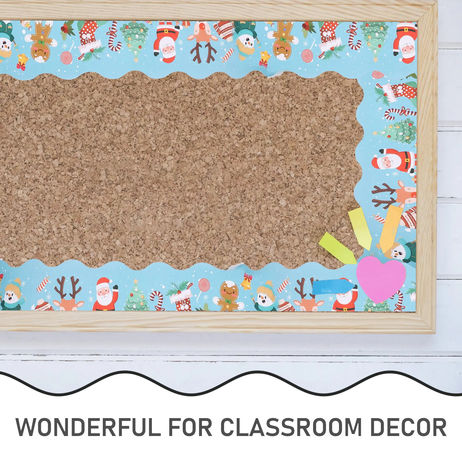 Bulletin Board Border Trim Roll – Wear-Resistant Decorative Classroom & DIY Wall Desk Decoration