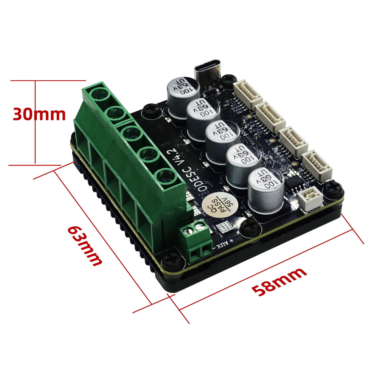 Odesc V4.2 Single-drive High-current High-precision Brushless Servo Motor Controller, Foc, Bldc, Based On Odrive3.6 Upgraded