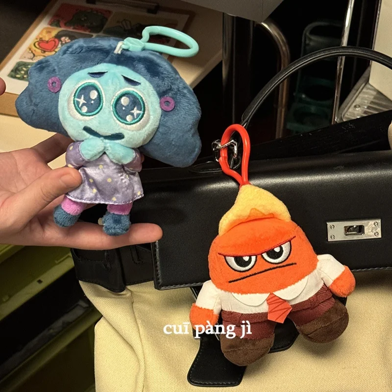 لطيف الكرتون أفخم المفاتيح على ظهره الديكور أنيمي داخل خارج دمية محشوة دمية هدية مفتاح الملحقات لعب لينة والهوايات