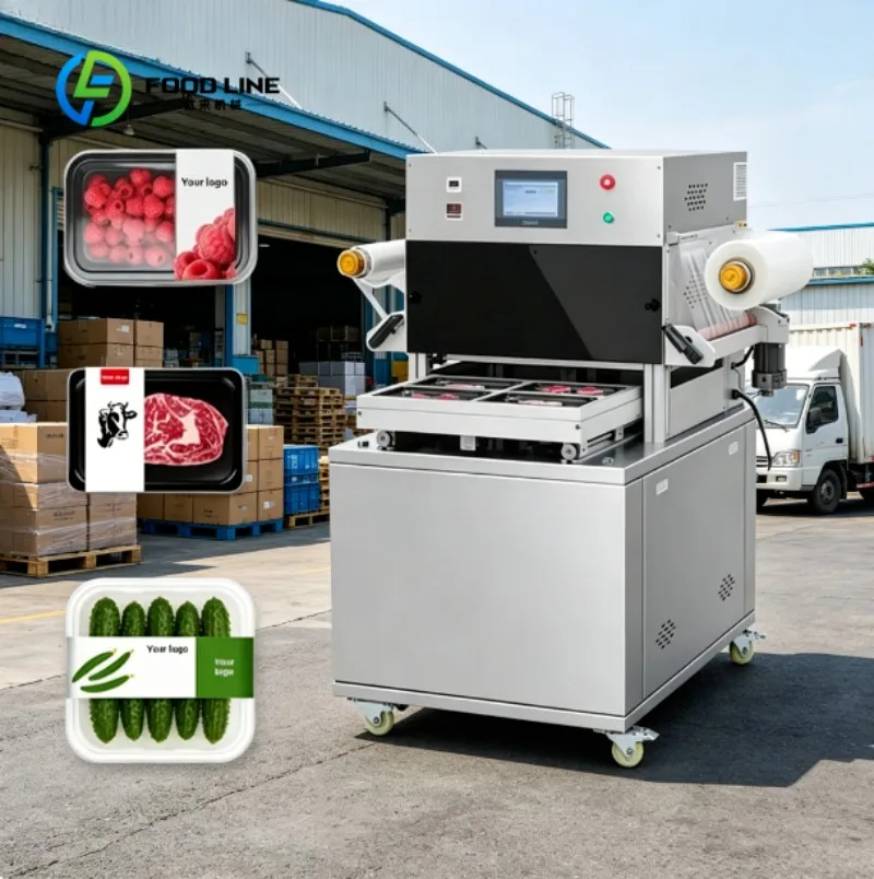 Modified Atmosphere Packaging Machine MAP Food Sealer Automatic Equipment for Commercial Food Production