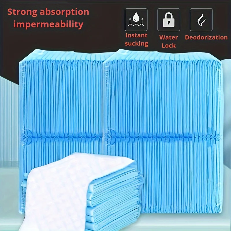 

"Hygienic" Extra Absorbent Dog Training Pads - 20/40/50/100 Pack, Leak-Proof Wood Pulp Pet Pee Mats For Potty Training & Housebr