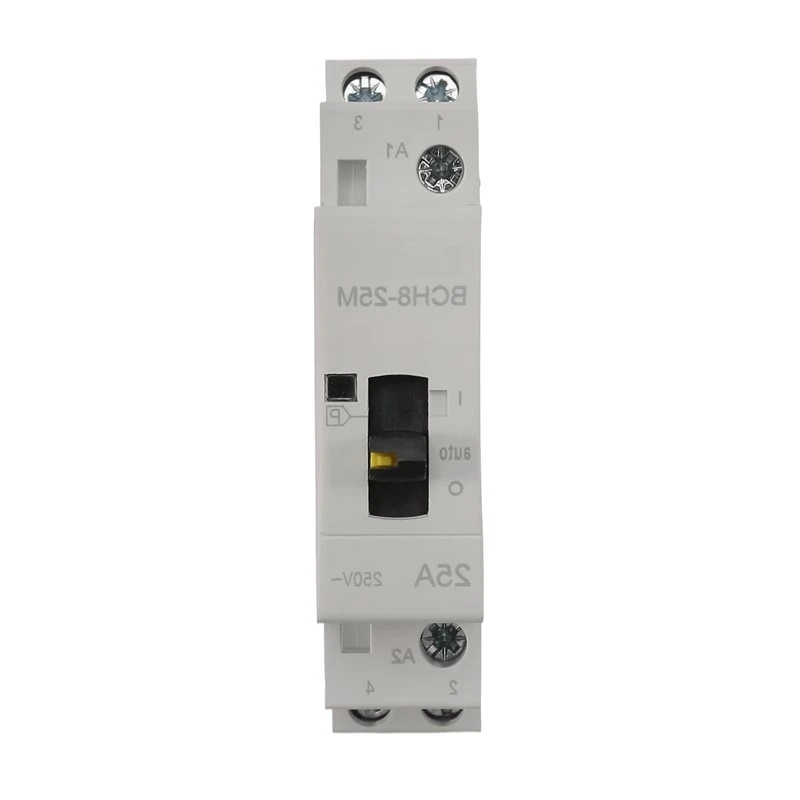 Hot Selling-AC Contactor Modular For DIY Smart Home Automation Manual Control Switch 2P 2NO 25A 220V/230V AC Contactor,AC