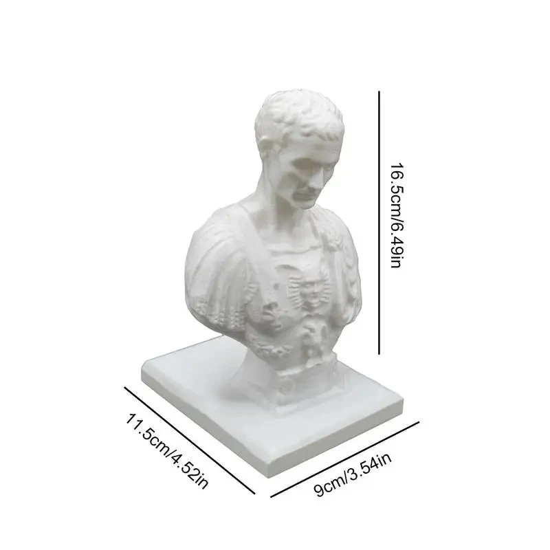 Creative Figure Shape Julius Caesar Desk Pen Insert Storage Ornaments Office Decoration Holder Gift Stationery Teacher Gifts