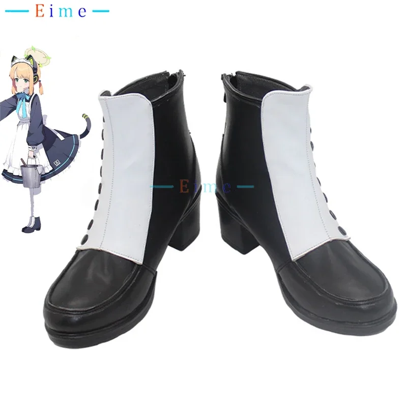 Game Blue Archive Saiba Midori Momoi Cosplay Shoes PU Leather Shoes Halloween Carnival Boots Cosplay Prop Custom Made