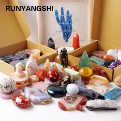 1kg/set Natural Crystal Mineral Specimen Bottle Energy Collection Blind Box Crystal Specimen Geography Teaching Decoration Gift