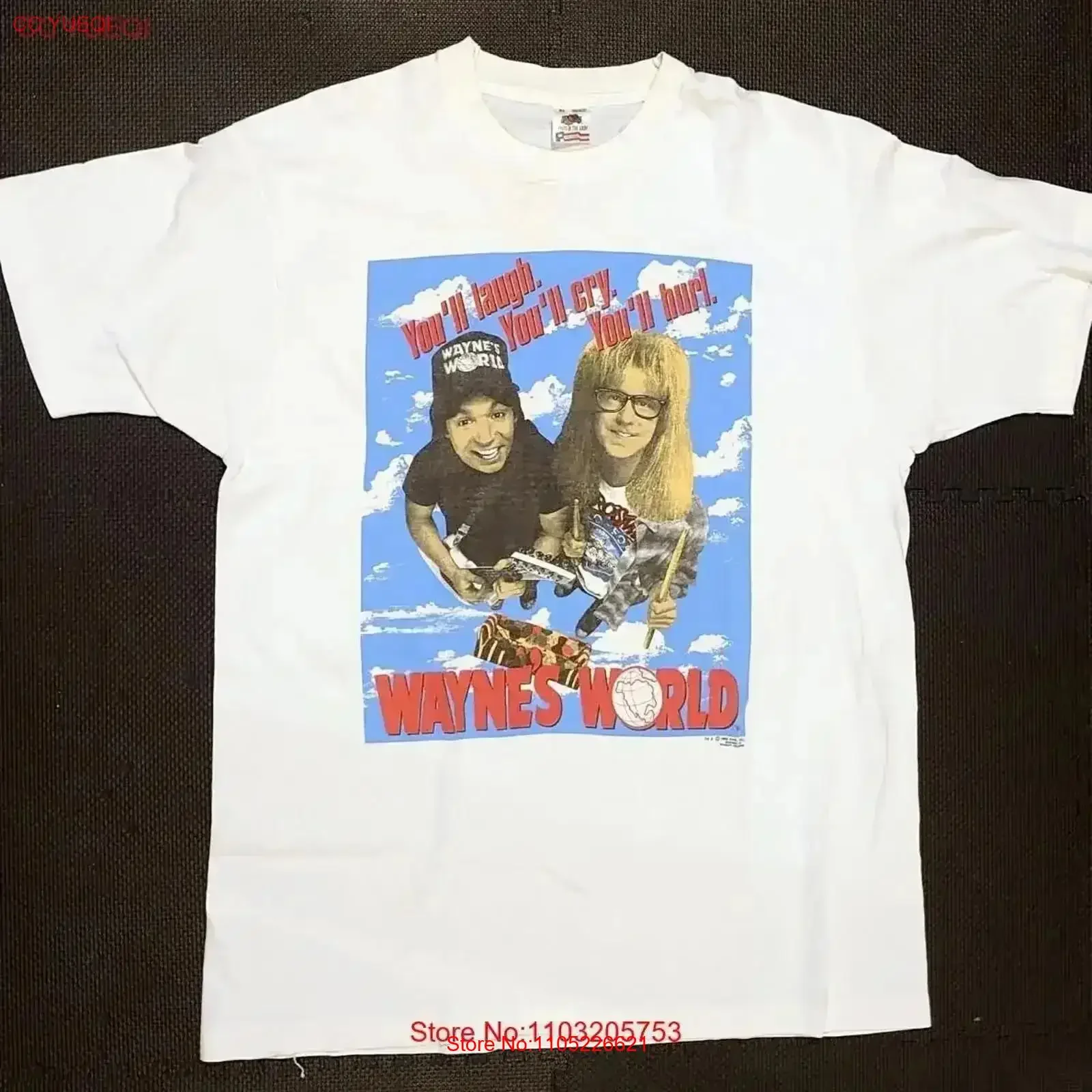 Waynes World vintage T shirt XL Washed Comfortable Versatile streetwear fashion Slightly graphic Top For Everyday Wear vintage