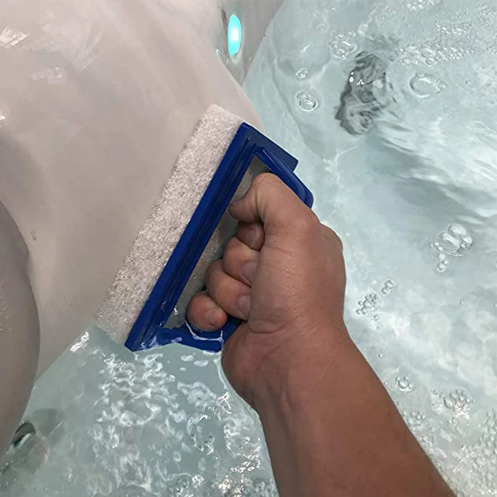 Sponge Brush Pools Cleaner with Handle Handheld Pool Scrub Brush Pool Surface Cleaning Scrubber for Hot Spring Spa Tub