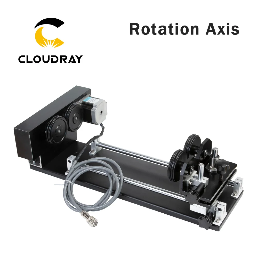 O acessório giratório da gravura de cloudray com os motores deslizantes dos rolos para o modelo a da máquina de corte da gravura do laser