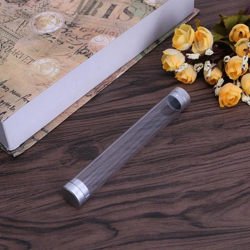 090F Прозрачный цилиндр для корпуса для хранения ручек, организатор канцелярских канцелярских товаров Организатор школьного