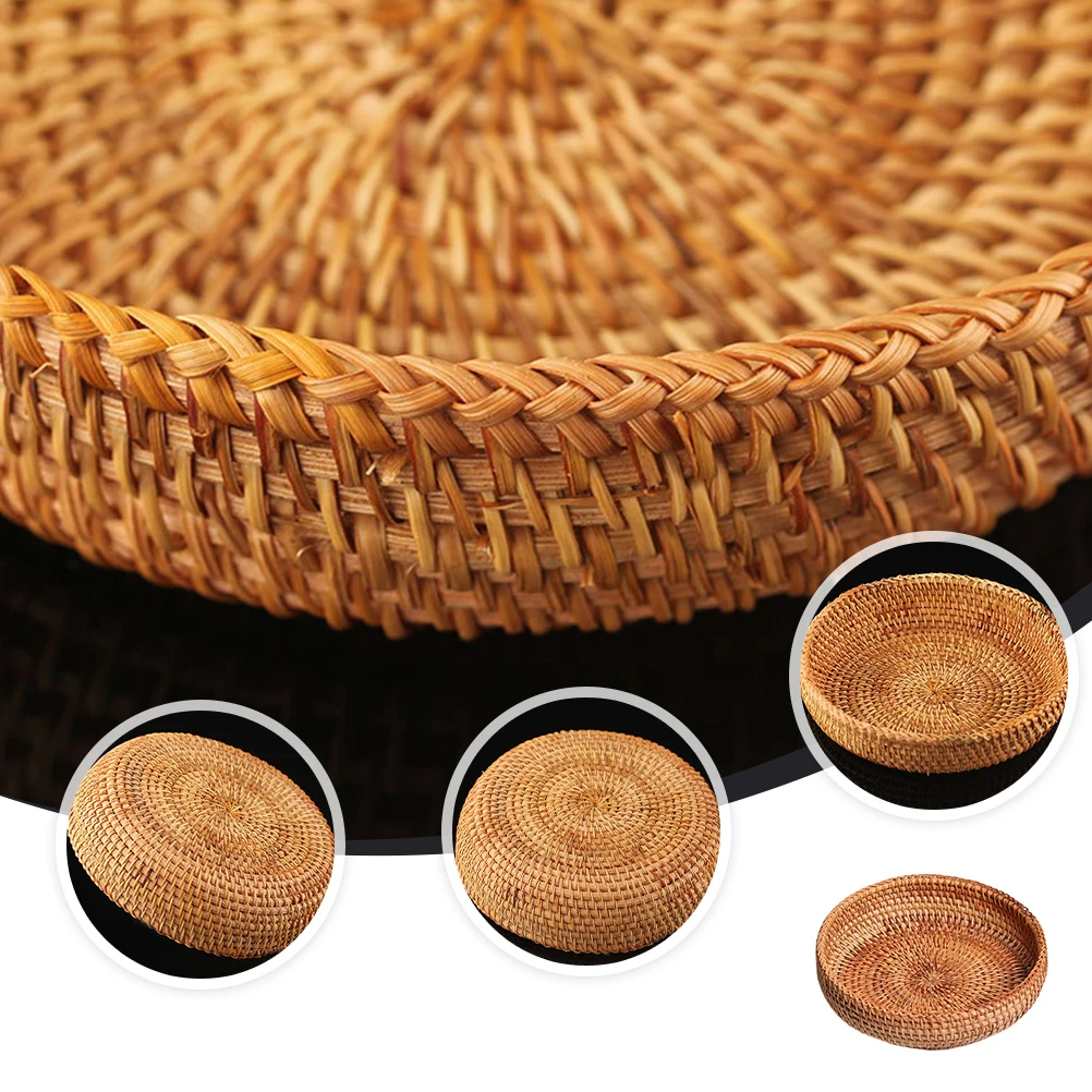 

Delicate Fruit Storage Woven Basket Household Fruit Bread Basket Snacks Bread Plastic Organizing Container For Home Hotel