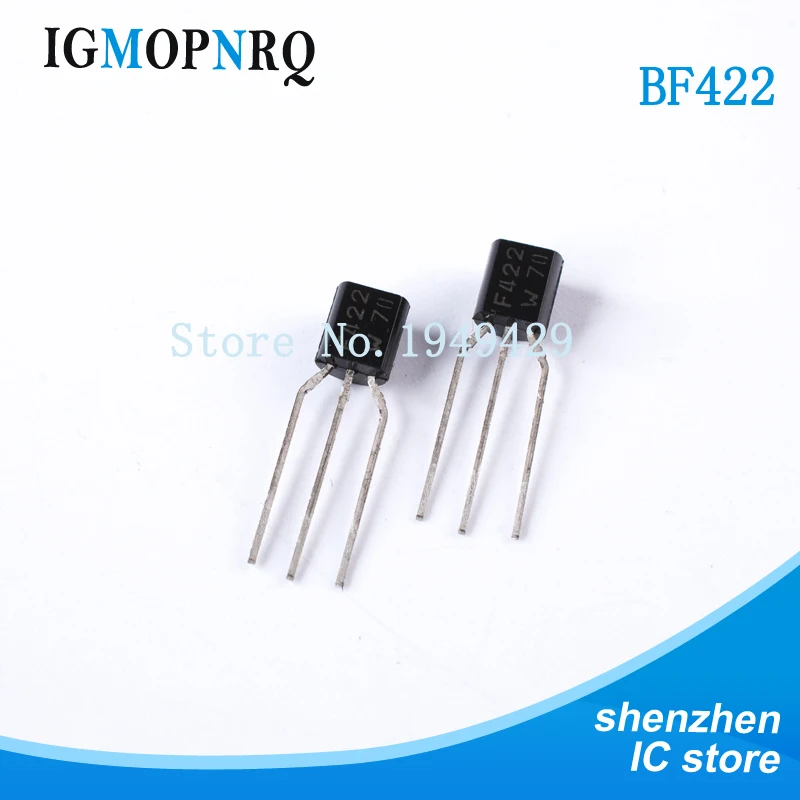 100PCS/Lot New Triode TO-92 BF422 F422 bf422 250V/0.1A NPN Wholesale Electronic