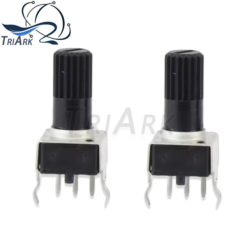 10Pcs/Lot RV09 Vertical 12.5mm Shaft 0932 Adjustable Resistor 1k 2k 5k 10k 20k 50k 100k 200K 500K 9 Type 3pin Seal Potentiometer